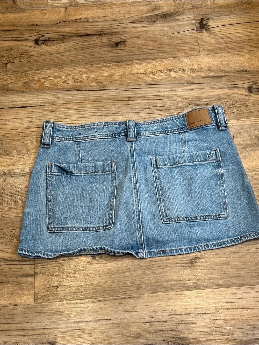 American Eagle Outfitters Light Blue Denim Mini Skort